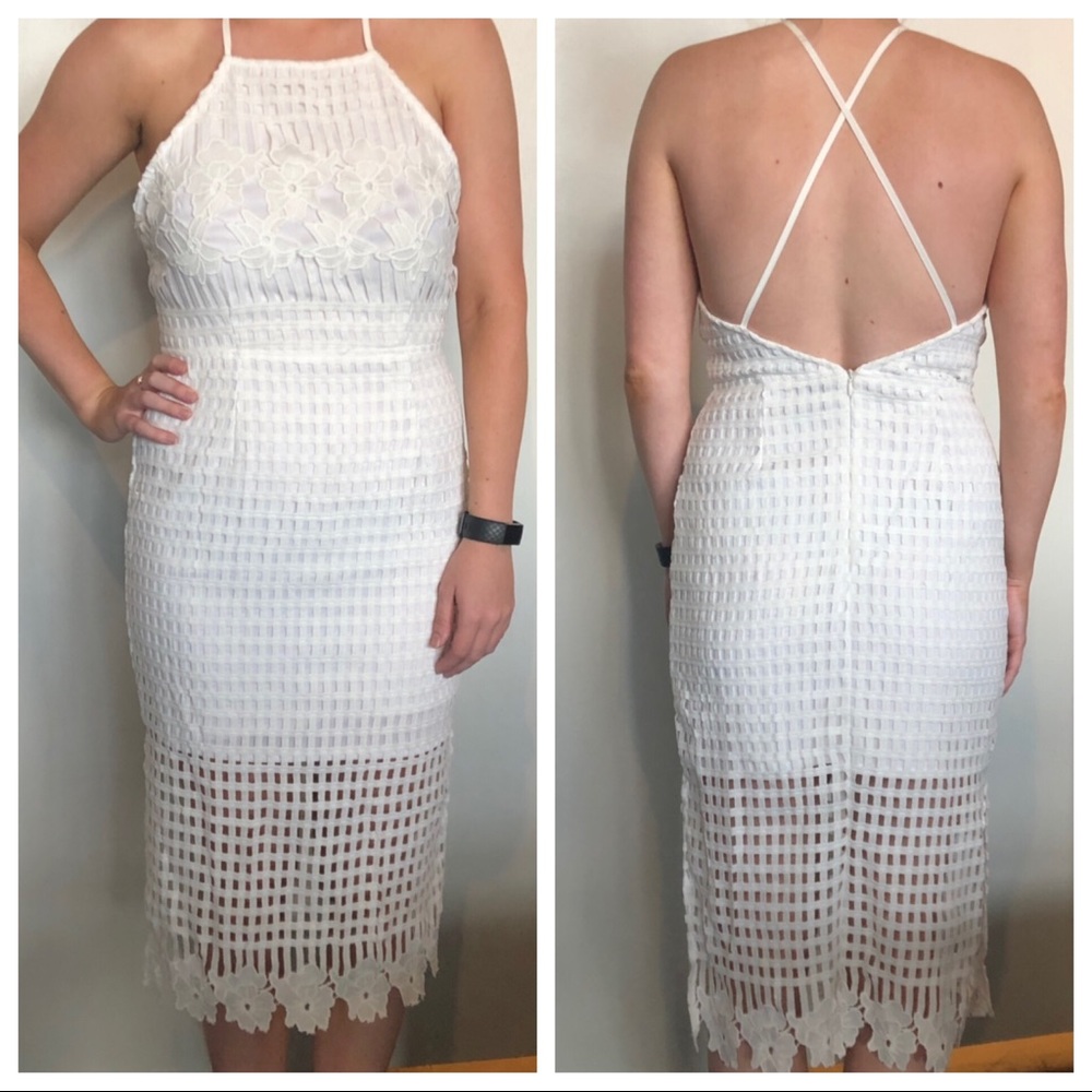Elliat Platonic Dress in White, NWT. M - Picture 3 of 7